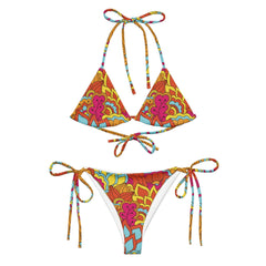 Inela Triangle Tie Halter Bikini Set - Blissfully Brand