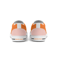 Amai Tango Orange Rubber Slip On Canvas Shoes