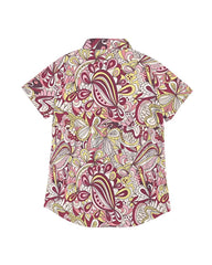 Piki Short Sleeve Button Collar Top