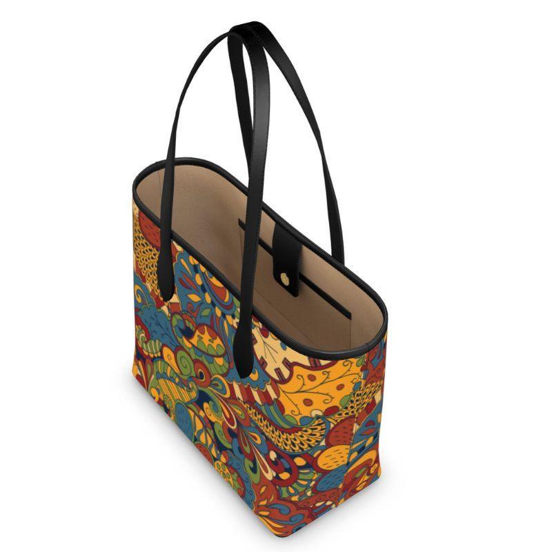 Ebisa Leather Shopper Tote - Blissfully Brand