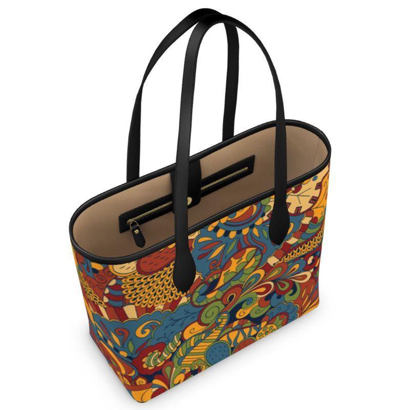 Ebisa Leather Shopper Tote - Blissfully Brand