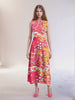 Decora Sleeveless High Neck Maxi Dress
