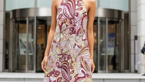 Piki Halter Flare Dress
