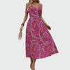 Palai Cold-Shoulder A-line Long Dress