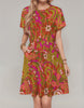 Mina Short Sleeve A-Line Dress with Pockets