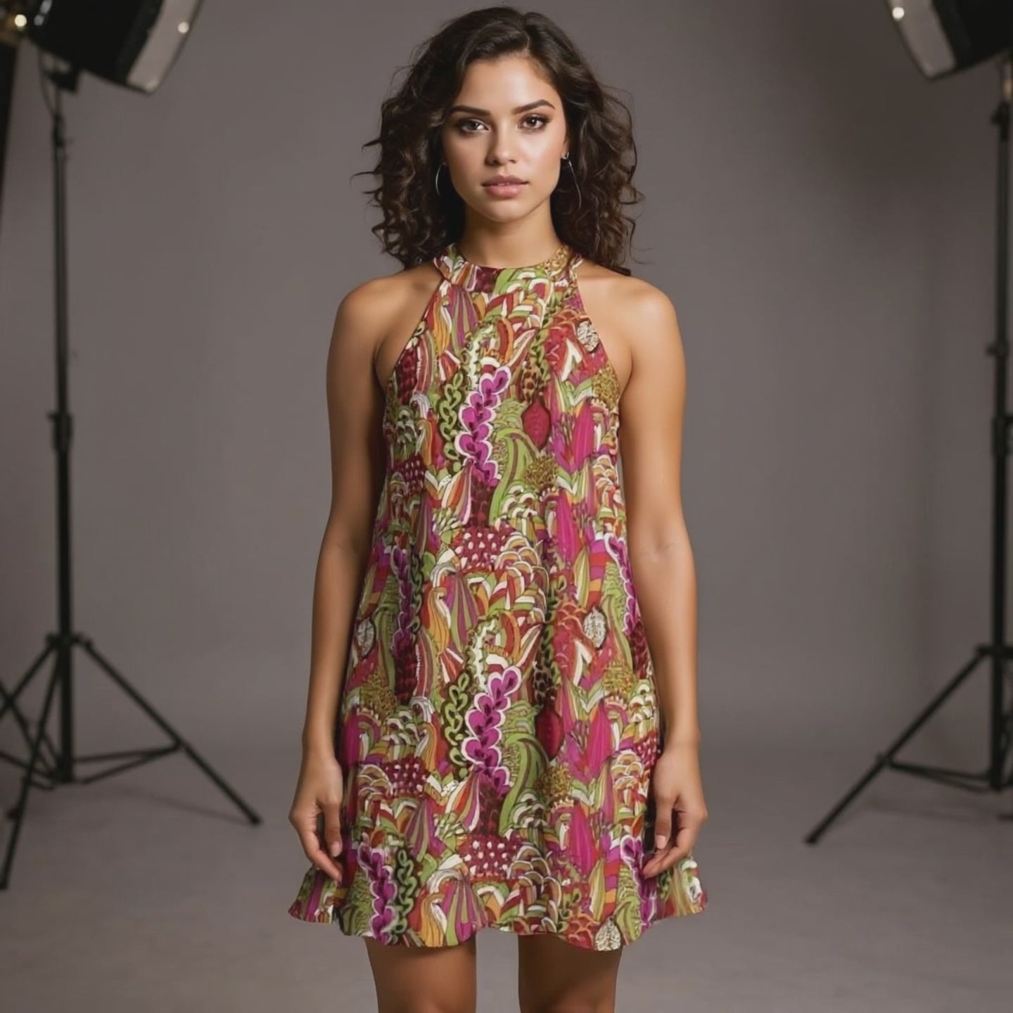 Onei Halter Flare Dress