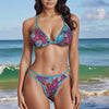 Viaje Triangle Strappy Cutout Two Piece Bikini Set