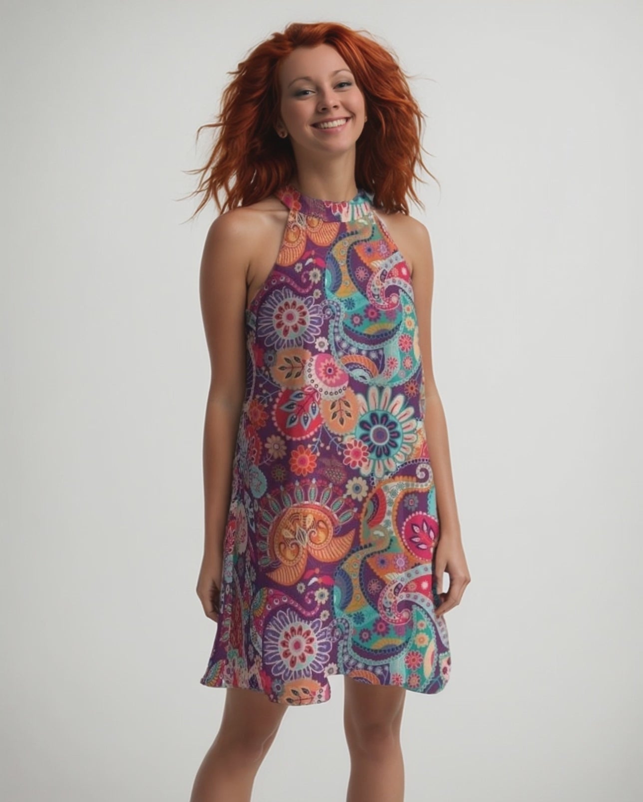 Peex Halter Flare Dress