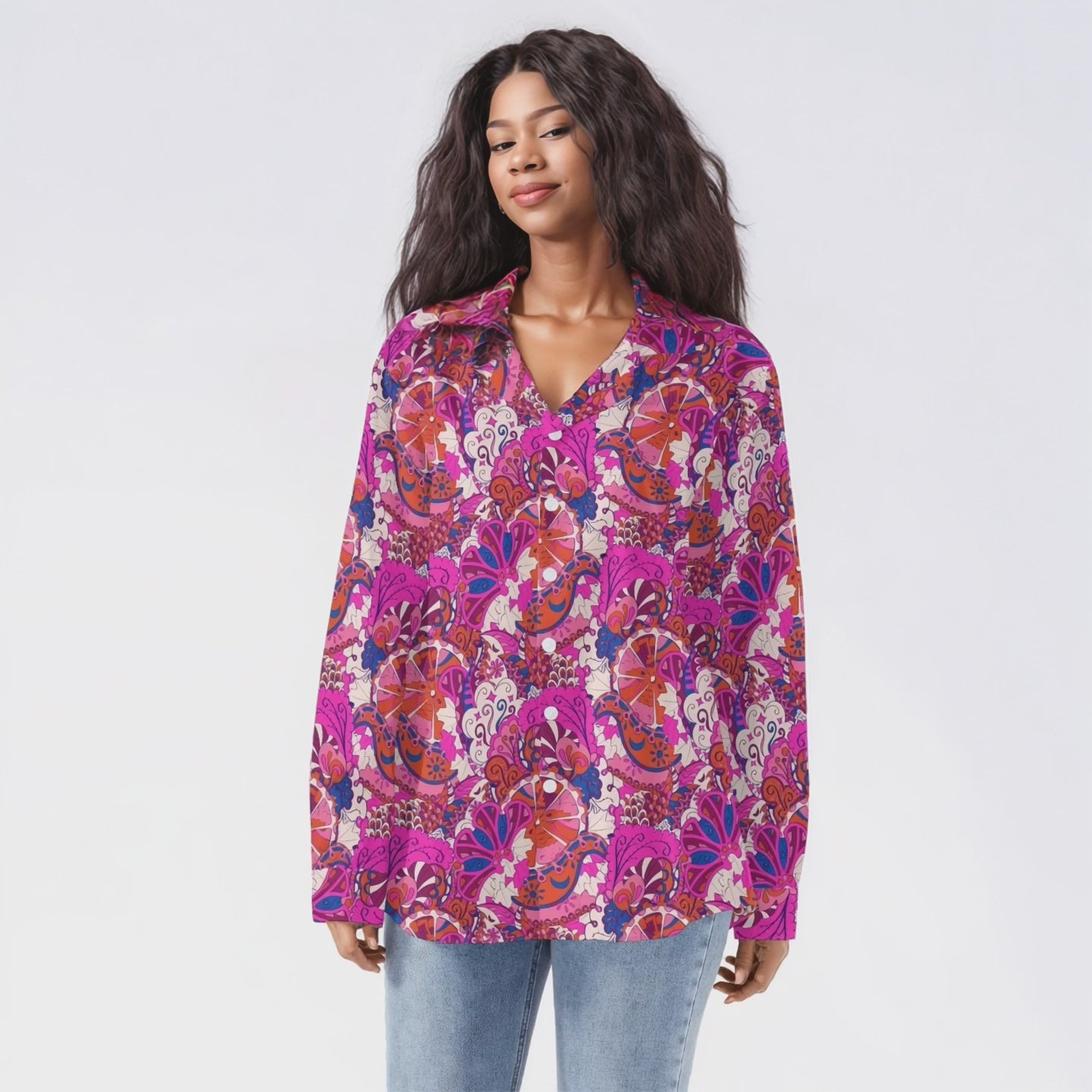 Sameria Long Sleeve Button Down Shirt