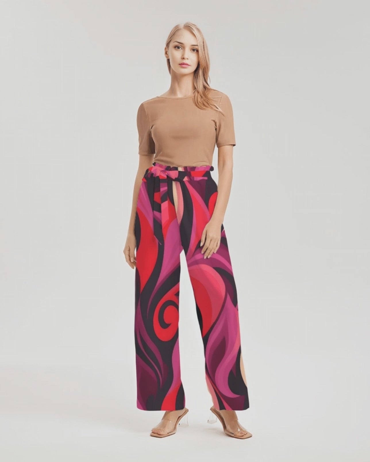 Prague High-Rise Wide Leg Pants - Airline Series