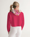 Sameri Red Cropped Hoodie - Blissfully Brand