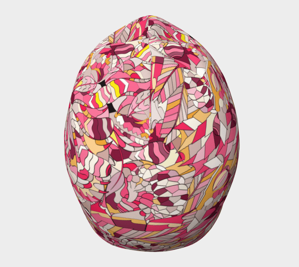 Perl Beanie - Women's - Design Print - Available in S to XL - Poly & Bamboo | Blissfully Brand