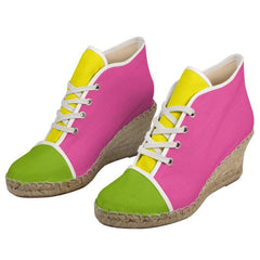 Suki Color Block Wedge Espadrilles - Blissfully Brand