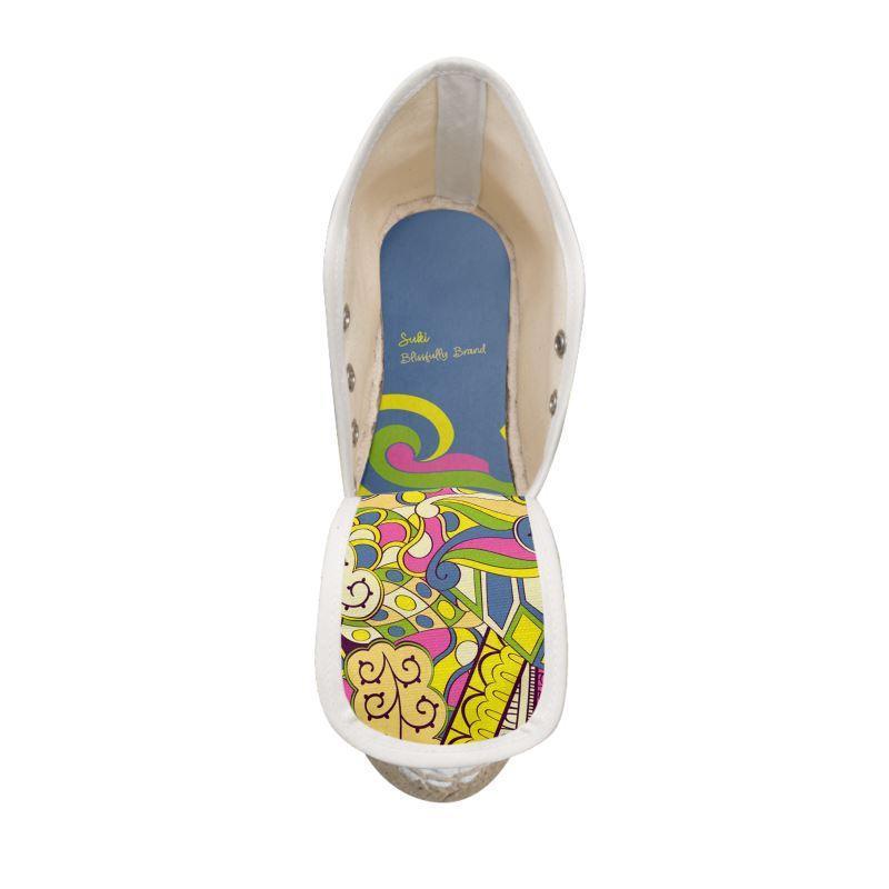 Suki Color Block Wedge Espadrilles - Blissfully Brand
