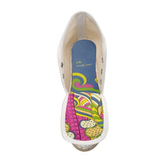 Suki Color Block Wedge Espadrilles - Blissfully Brand