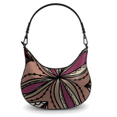 Unia Leather Curved Hobo Bag - Blissfully Brand
