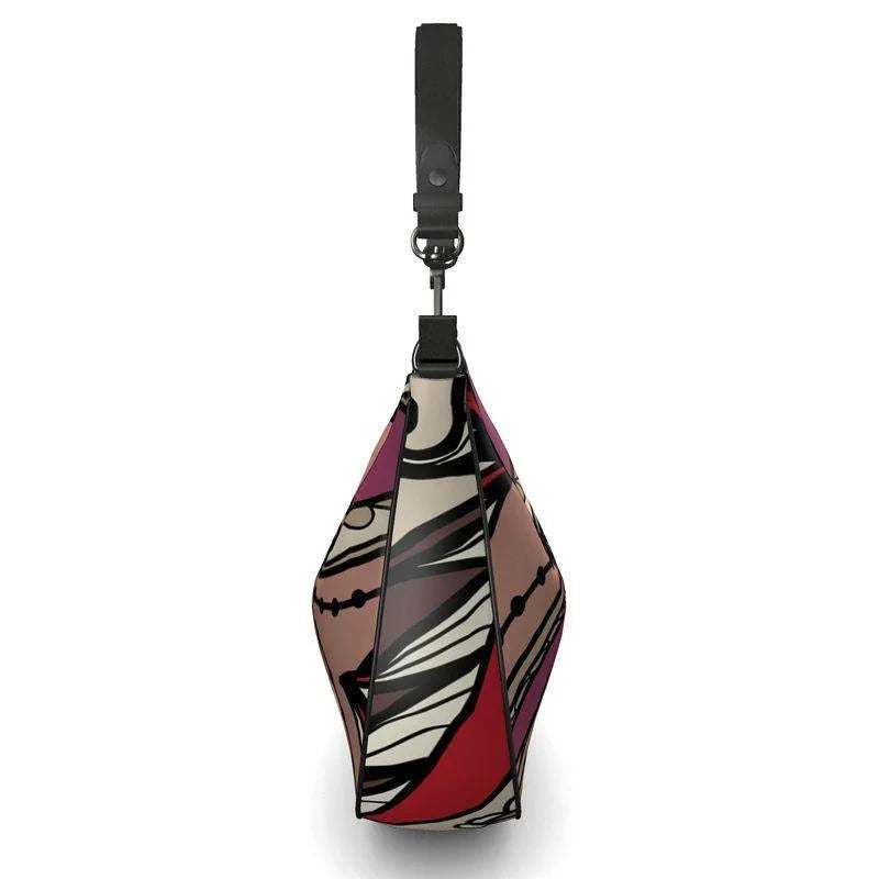 Unia Leather Curved Hobo Bag - Blissfully Brand
