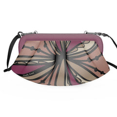 Unia Large Pleated Frame Leather Crossbody Bag - Blissfully Brand