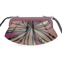 Unia Large Pleated Frame Leather Crossbody Bag - Blissfully Brand