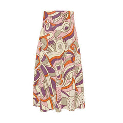 Amai Silk A-line Midi Skirt - Blissfully Brand