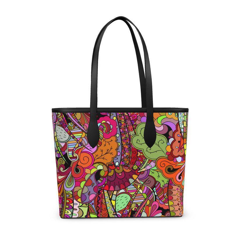 Betsu Leather Shopper Tote - Blissfully Brand