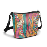 Taki Large Leather Bucket Tote - Blissfully Brand