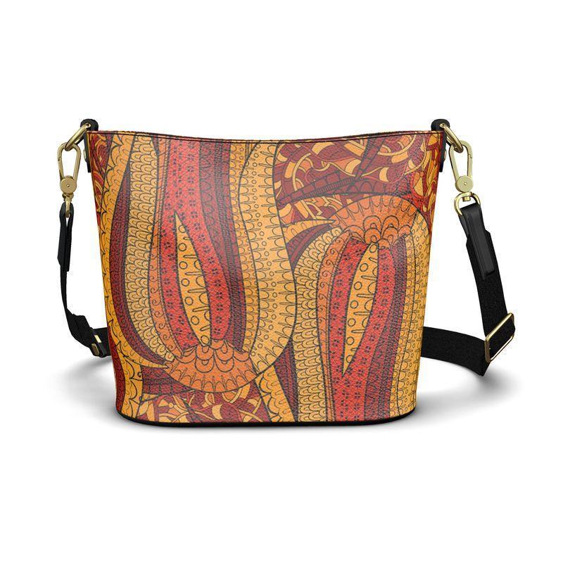 Ame Large Leather Bucket Tote - Blissfully Brand