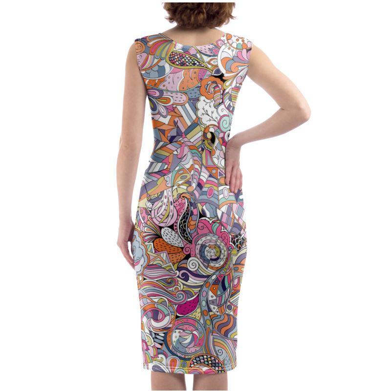 Kyuka Bodycon Split Leg Midi Dress - Blissfully Brand