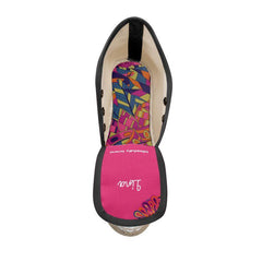 Lina Color Block Wedge Espadrilles - Blissfully Brand