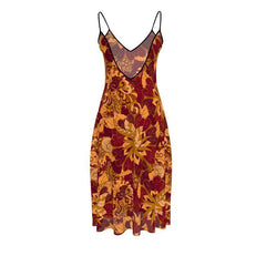 Renai Midi Crepe Strap V-neck Dress - Blissfully Brand