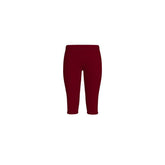 Renai Venetian Red LYCRA® Mid-Rise Cropped Leggings - Blissfully Brand