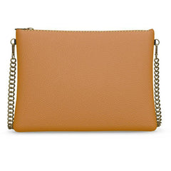 Renai Indochine Orange Crossbody Leather Chain Bag - Blissfully Brand