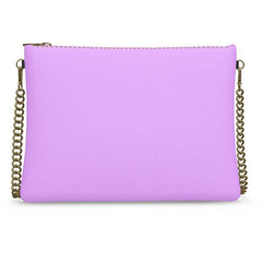 Imi Mauve Violet Crossbody Leather Chain Bag - Blissfully Brand