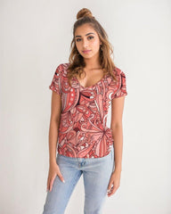 Citra Fitted V-Neck Tee - Blissfully Brand