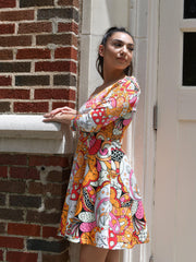 Pela 3/4 Sleeve Mini Dress - Blissfully Brand