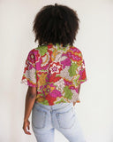 Kimi Distressed Cropped Tee - Blissfully Brand