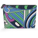 Nela Leather Pouch - Abstract Kaleidoscope Print | Blissfully Brand