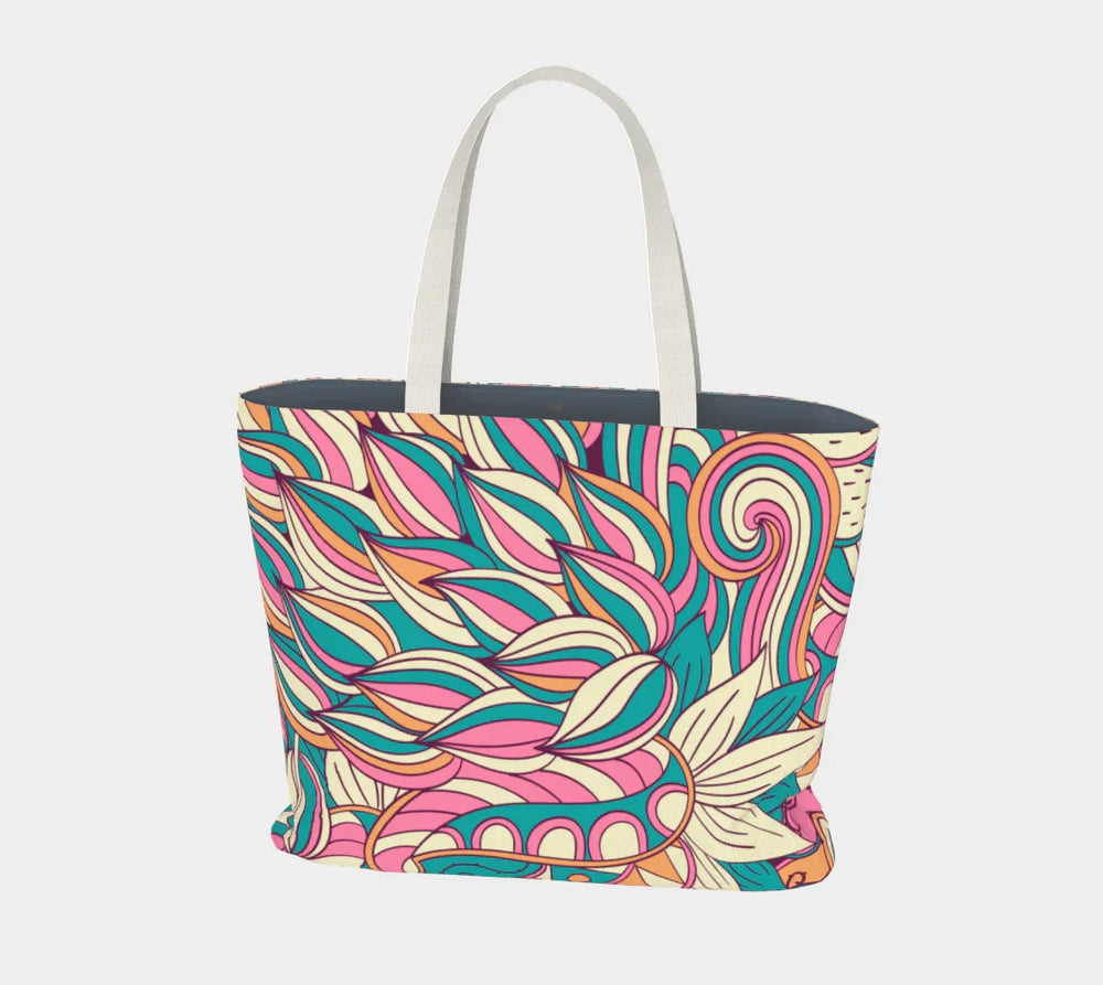 Arane Large Market Tote - Abstract Floral Print