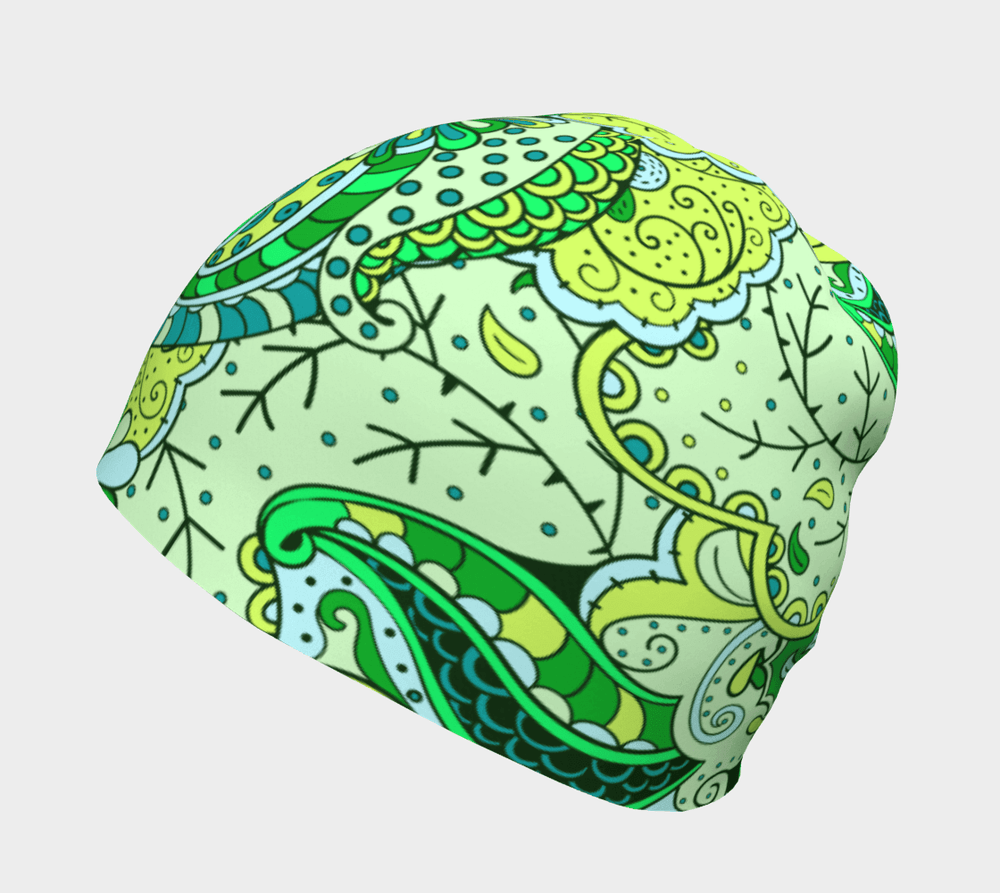 Misa Beanie - Women's - Design Print - Available in S to XL - Poly & Bamboo | Blissfully Brand