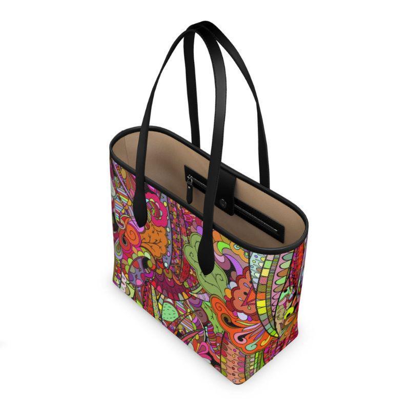 Betsu Leather Shopper Tote - Blissfully Brand