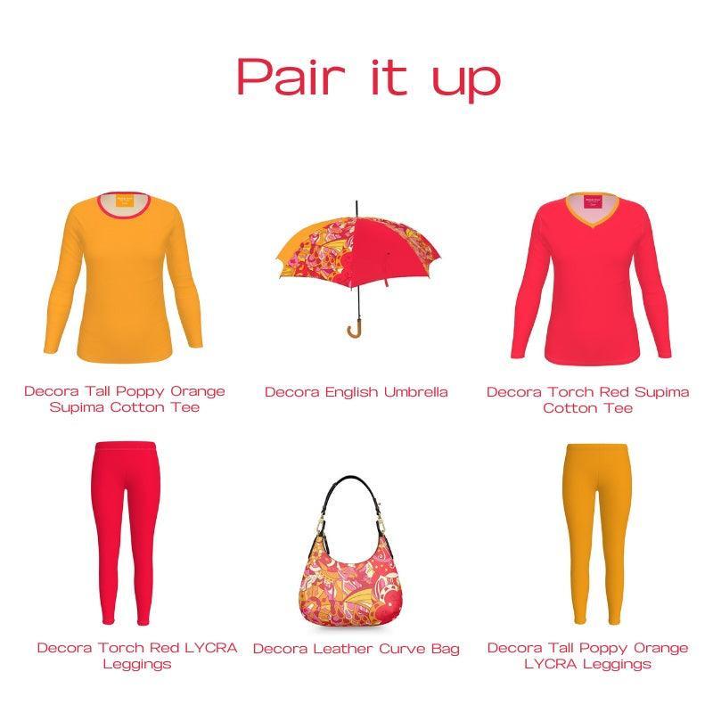 Decora Small Leather Curved Bag - Blissfully Brand