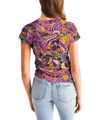 Ela Crew Neck Fitted Tee - Blissfully Brand