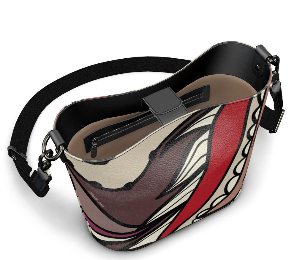 Unia Leather Large Bucket Tote - Blissfully Brand