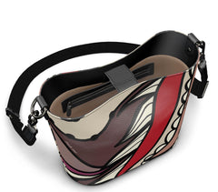 Unia Leather Large Bucket Tote - Blissfully Brand