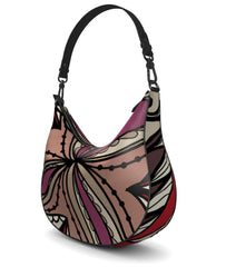 Unia Leather Curved Hobo Bag - Blissfully Brand