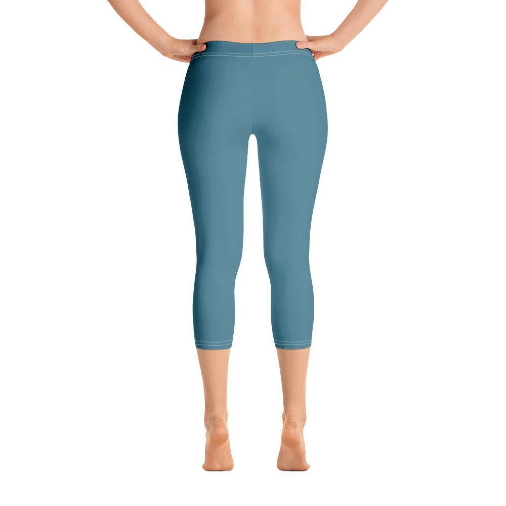 Masu Blue Mid-Rise Capri Leggings - Blissfully Brand
