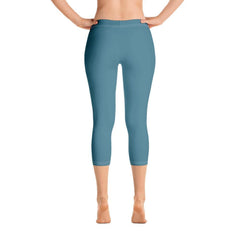 Masu Blue Mid-Rise Capri Leggings - Blissfully Brand