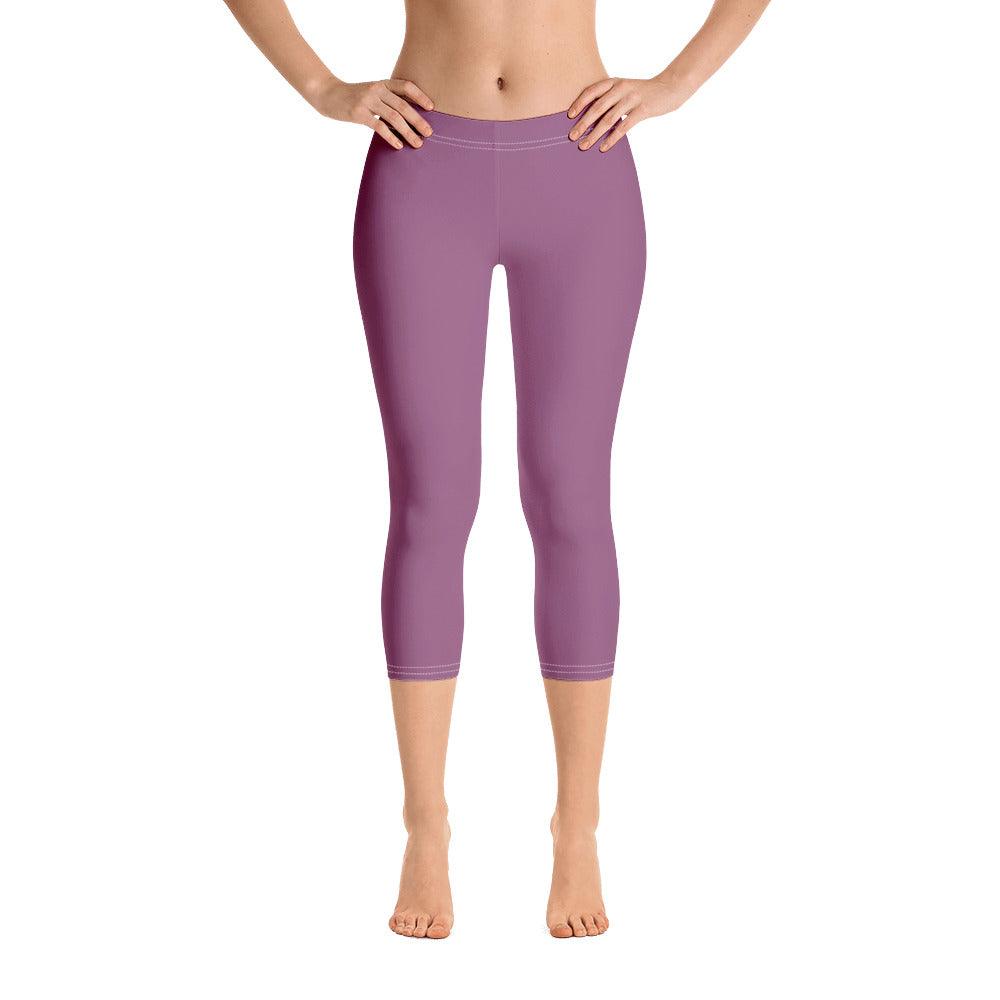 Amai Violet Mid-Rise Capri Leggings – Blissfully Brand