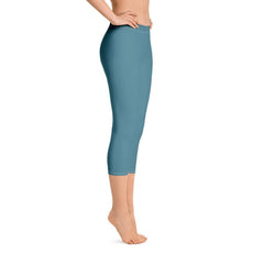 Masu Bismark Blue Capri Cropped Leggings - Everyday - Soft & Smooth