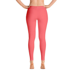 Citra Carnation Red Mid-Rise Leggings - Blissfully Brand